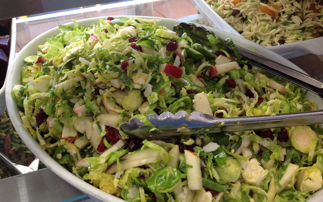 Shaved Brussels Sprouts Salad with Apples and Parmesan