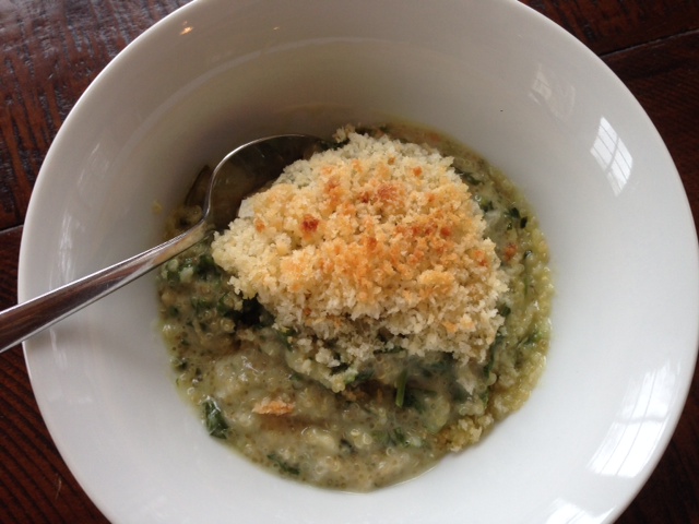 Quinoa and Spinach Mac and Cheese by Debra Ponzek