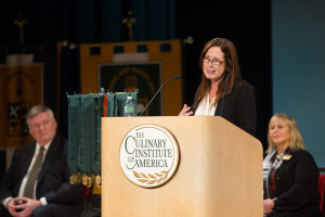 Chef Debra Ponzek Delivers Commencement Address at The Culinary Institute of America