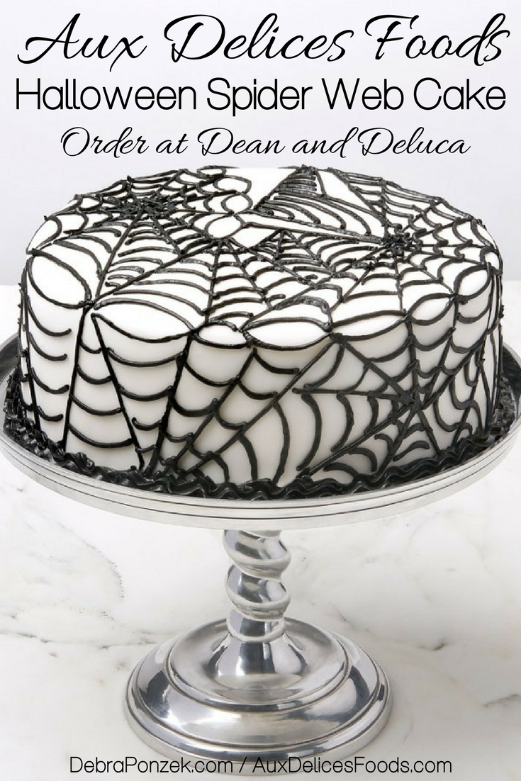 Aux Delices Foods has the Halloween treat that won’t be handed out at the door but everyone wants the Dean and Deluca Halloween Spider Web Cake.